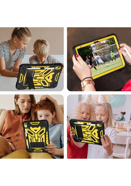 iPad 10. Nesil Iki Renkli Tablet Koruyucu Kapak Transformers Darbeye Dayanıklı Silikon Kılıf (Yurt Dışından) fırsatları