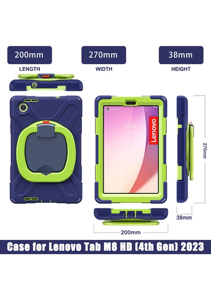 Lenovo M8 Gen4 TB-300FU 2023 Bileklik Asılabilir ve Taşınabilir Düşme Önleyici Tablet Bilgisayar Kasası (Yurt Dışından) fırsatları