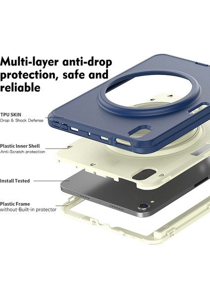 Apple Mini6 2021 Tablet Kılıfı Pc Tpu Anti-Damla Dönen Kılıf Tablet Koruyucu Kılıf Asabilirsiniz (Yurt Dışından)