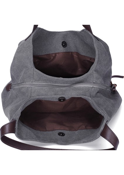 Yeni Stil Kanvas Çanta Kadın Çantası Moda Tüm Maç Edebiyat ve Sanat Basit Omuz Çantası Çok Bölmeli Rahat Büyük Çanta (Yurt Dışından) fiyatları