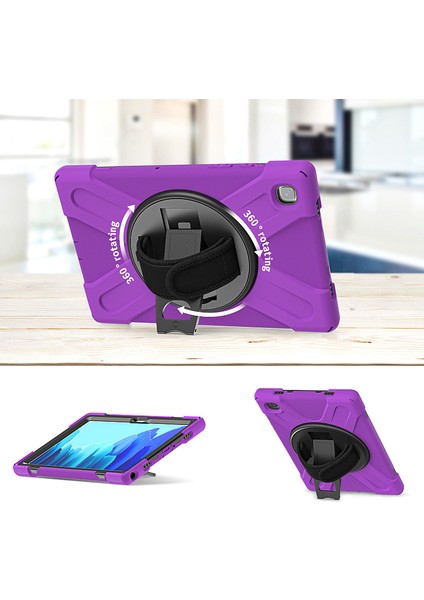 Samsung A7 10.4 T503 Döner Braketli Tablet El Düşmeye Dayanıklı Tablet Pc Koruyucu Kılıf Samsung T505N (Yurt Dışından) fiyatları