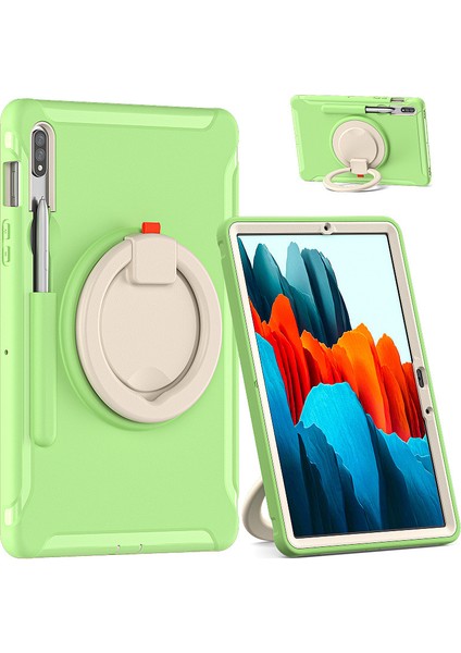 Samsung S7T870 Tablet Dönme Önleyici Braket Tablet Koruyucu Kılıf Samsung S8 X700 (Kalem Yuvalı) Elde Taşınabilir (Yurt Dışından)
