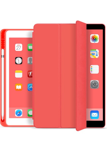IPAD2017/2018 Kalem Yuvalı Tablet Kılıfı Silikon ipad 9.7 Kılıfı (Yurt Dışından)