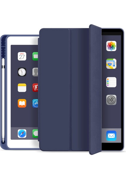IPAD2017/2018 Kalem Yuvalı Tablet Kılıfı Silikon ipad 9.7 Kılıfı (Yurt Dışından)