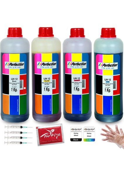 Canon Pixma MG5750 / MG6850 / MG7750 / TS5050 / TS6050 / TS8050 / TS9050 Mürekkep Dolum Seti 4X1000 Ml. 50.000 Sf.