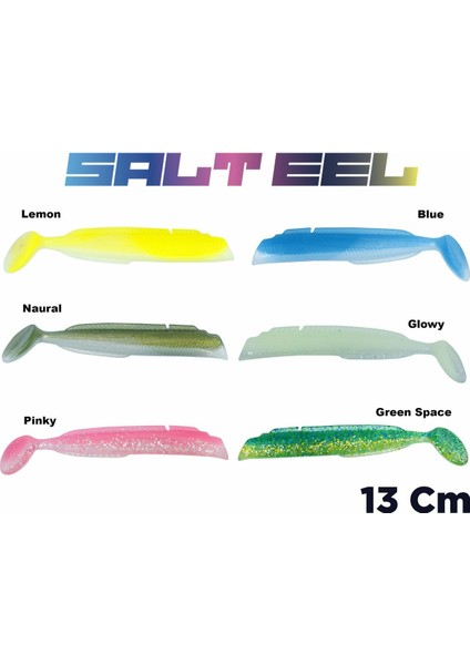 Salt Eel Body 13CM X3 Silikon Yem Gövde 031 - Natural fiyatları