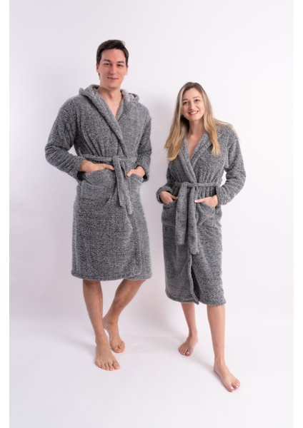 Uzun Kapüşonlu Sabahlık Welsoft Peluş