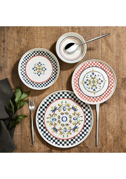 Mea Concept Monde 24 Parça 6 Kişilik Bone Porselen Yemek Takımı