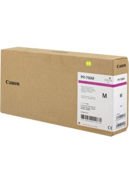 PFI-706 M (Magenta) Kırmızı Plotter Orijinal Mürekkep Kartuş 700 Ml. (6683B001)