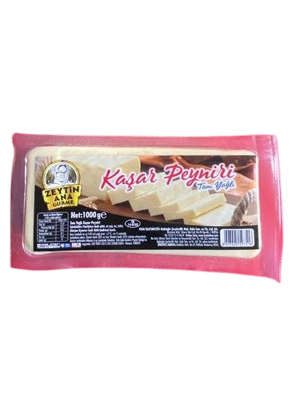 Zeytinana Tam Yağlı Kaşar Peyniri 1000 gr
