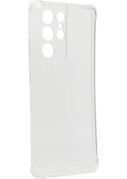 Samsung Galaxy S21 Ultra Kılıf Antishock Darbe Emici Kamera Korumalı Yumuşak Esnek Şeffaf Silikon Kapak(K-Anti)