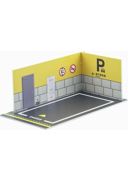 Pvc Araba Modeli Diorama Park Sahnesi 1/24 Araba Garaj Ekran Oyuncak Otopark (Yurt Dışından)