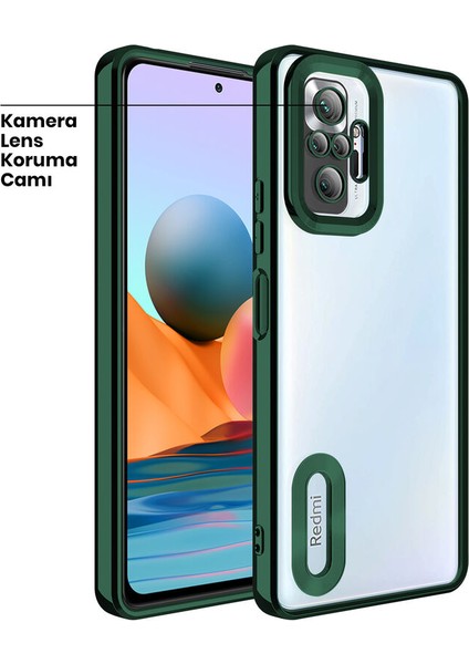 Xiaomi Redmi Note 10 Pro Kılıf Zebana Glint Silikon Kılıf Yeşil