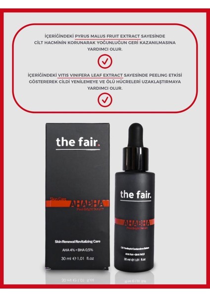 the fair. Ahabha Peel Bright Cilt Bakım Serumu 30 ml