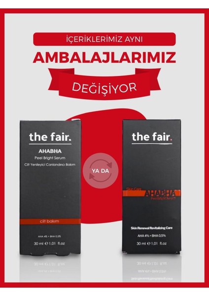 the fair. Ahabha Peel Bright Cilt Bakım Serumu 30 ml