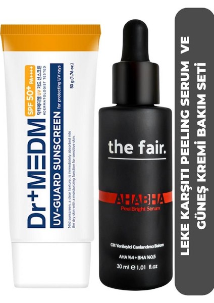 the fair. Ahabha Arındırıcı Cilt Yenileyici Cilt Serumu Ve Dr+medm 50 Spf Güneş Kremi Bakım Seti