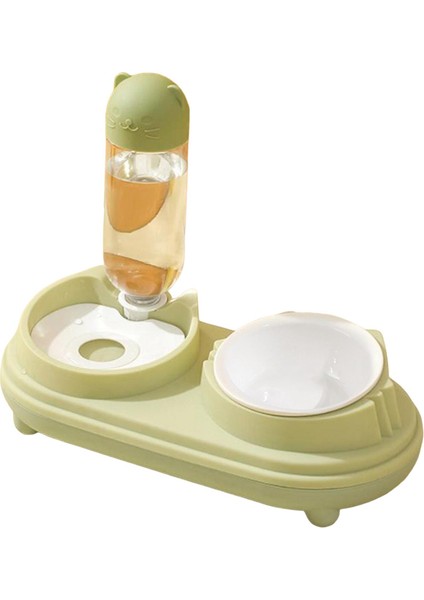 Otomatik Köpek Su Dağıtıcı Köpek Yemeği Dayanıklı Dispenser Eğik Kedi Yemek Kasesi Yeşil (Yurt Dışından) fiyatları