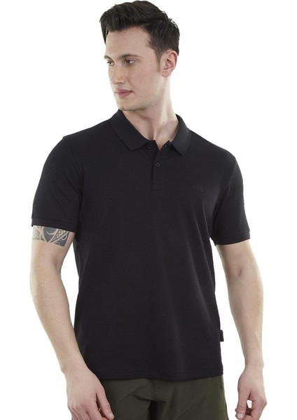 Edge Erkek Polo T-Shirt Siyah Siyah - 3xl