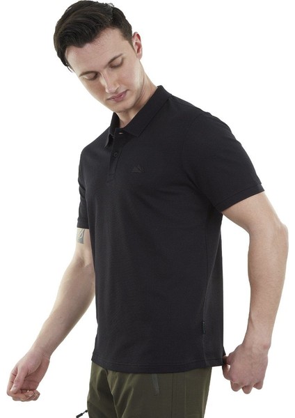 Edge Erkek Polo T-Shirt Siyah Siyah - 3xl