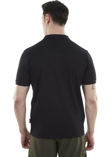Edge Erkek Polo T-Shirt Siyah Siyah - 3xl