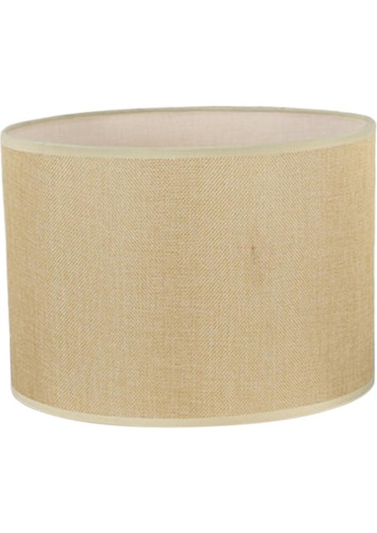 Davul Lambası Gölge Moda Işık Kapağı Tavan Işık Gölgesi Dekoratif Fikstür Bej Sarı 22X17CM (Yurt Dışından)