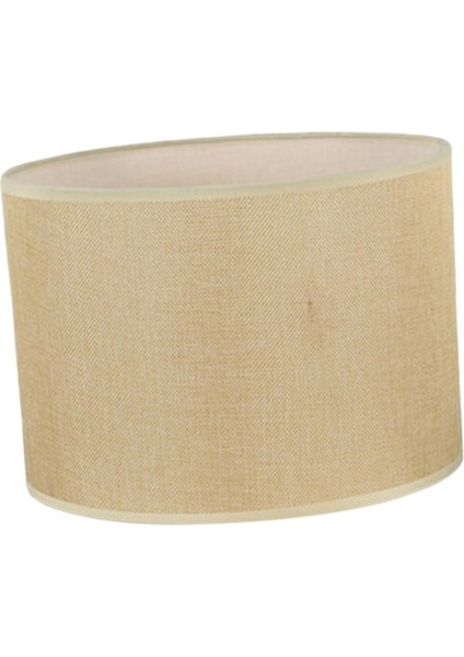 Davul Lambası Gölge Moda Işık Kapağı Tavan Işık Gölgesi Dekoratif Fikstür Bej Sarı 22X17CM (Yurt Dışından)