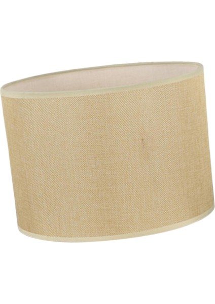 Davul Lambası Gölge Moda Işık Kapağı Tavan Işık Gölgesi Dekoratif Fikstür Bej Sarı 22X17CM (Yurt Dışından)