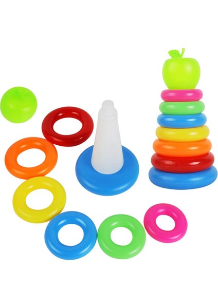 Plastik Istifleme Yüzük Kiti, Çocuklar Için Oyuncak Oynayan Yeşil Elma Banyosu Bebek Çocuğu (Yurt Dışından) fırsatları