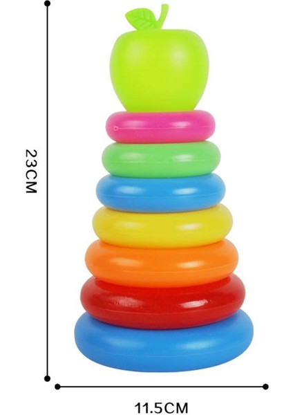 Plastik Istifleme Yüzük Kiti, Çocuklar Için Oyuncak Oynayan Yeşil Elma Banyosu Bebek Çocuğu (Yurt Dışından) indirimleri