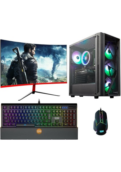DRX4269 Ryzen 7 5700X 16GB Ram 512GB M.2 Nvme 6gb GTX1660 Super 27'' 165Hz Curved Freedos Oyuncu Pc