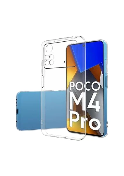 Xiaomi Poco M4 Pro 5g ile Uyumlu Kılıf Şeffaf Kamera Korumalı Esnek Silikon Telefon Kılıfı Kapak