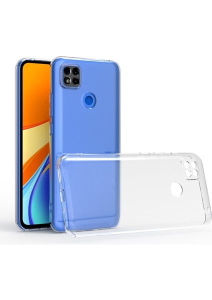 Xiaomi Redmi 10A ile Uyumlu Kılıf Şeffaf Kamera Korumalı Esnek Silikon Telefon Kılıfı Kapak