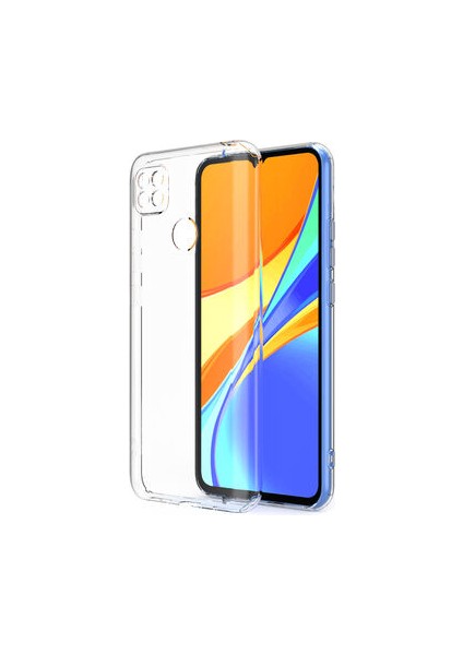 Xiaomi Redmi 9c ile Uyumlu Kılıf Şeffaf Kamera Korumalı Esnek Silikon Telefon Kılıfı Kapak