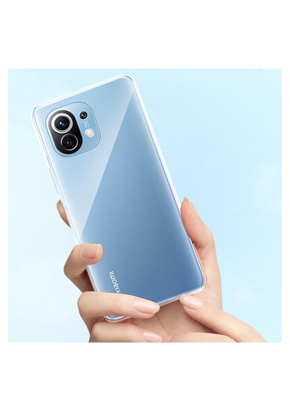 Xiaomi Mi 11 Lite ile Uyumlu Kılıf Şeffaf Kamera Korumalı Esnek Silikon Telefon Kılıfı Kapak fırsatları