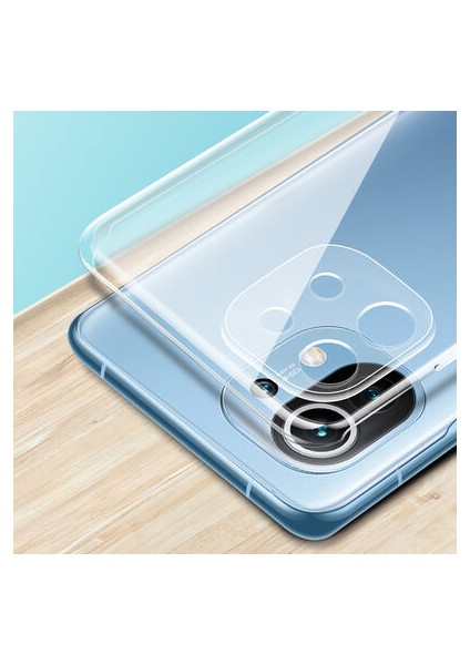 Xiaomi Mi 11 Lite ile Uyumlu Kılıf Şeffaf Kamera Korumalı Esnek Silikon Telefon Kılıfı Kapak indirimleri