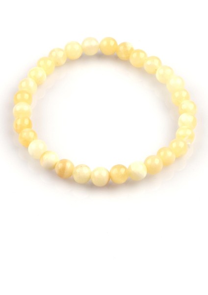 Aragonit Doğal Taş Bileklik 6mm Küre Kesim fiyatları