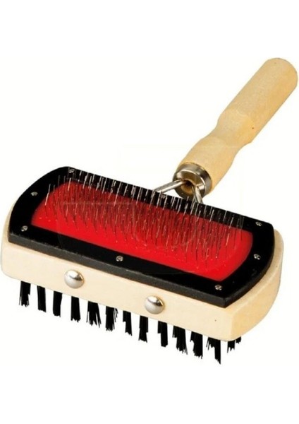 Greenpet Ahşap Saplı Çift Taraflı Kedi Köpek Tarağı