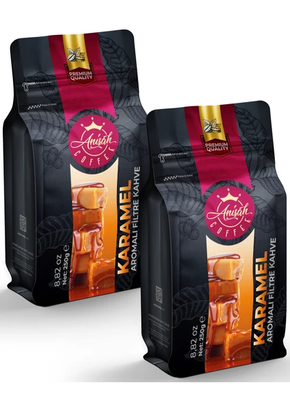 Anisah Coffee Karamel Aromalı Filtre Kahve 2 x 250 gr