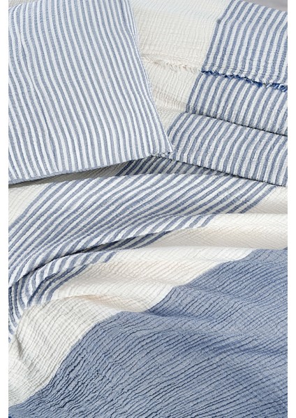 Delphi Mavi Çift Kişilik %100 Pamuk Yatak Örtüsü indirimleri