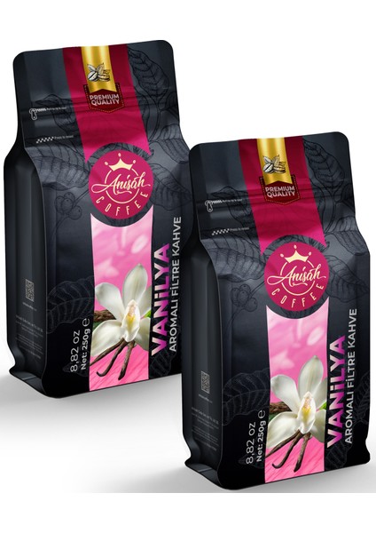 Vanilya Aromalı Filtre Kahve 2 x 250 gr