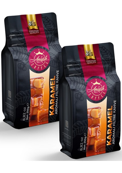 Karamel Aromalı Filtre Kahve 2 x 250 gr