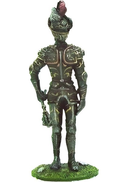 Metal Kurşun Asker Gürzlü Şovalye Figürü 11CM