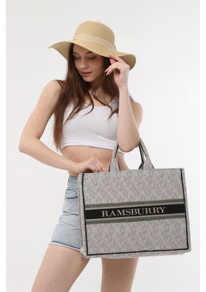 Kadın Su Itici Dokuma Kumaş Alışveriş Çantası-Plaj Çantası fiyatları