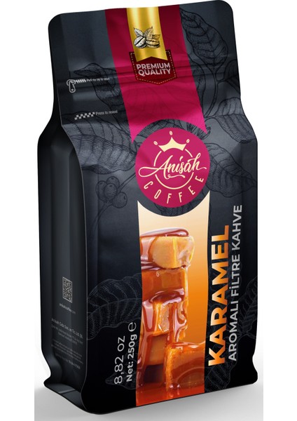 Anisah Coffee Karamel Aromalı Filtre Kahve 250 gr