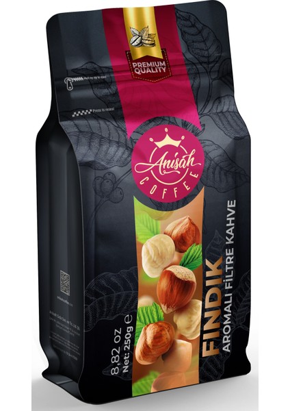 Fındık Aromalı Filtre Kahve 250GR French Press Öğütüm (Fındıklı)