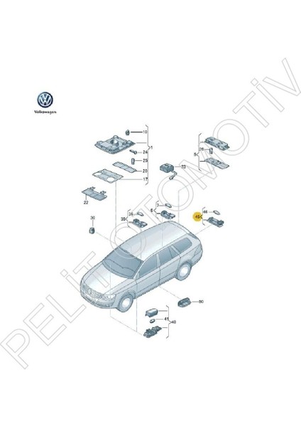 Altea (2004 – 2015) Bagaj Aydınlatma Lambası 7L6947101A fiyatları