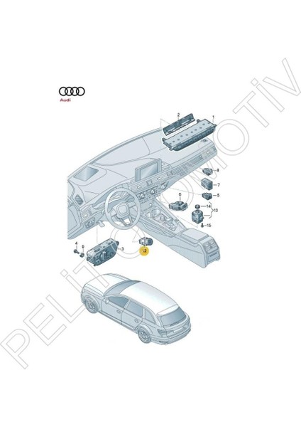 Audi Q5 Start Stop Çalıştırma Düğmesi 8W1905217F fiyatları