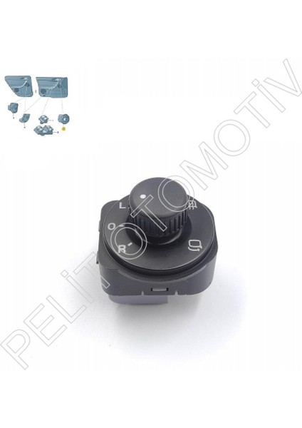 Octavia 2009-2013 Ayna Ayar Düğmesi Katlanır 1Z1959565F