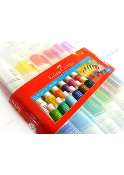 Tüp Guaj Boya 12 Renk