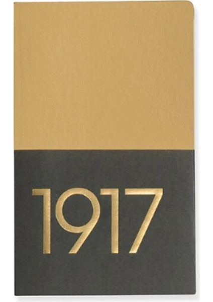 Leuchttrum 1917 Jottbook Metallic Edition Çizgisiz 2'li Defter Seti  A6 Gold